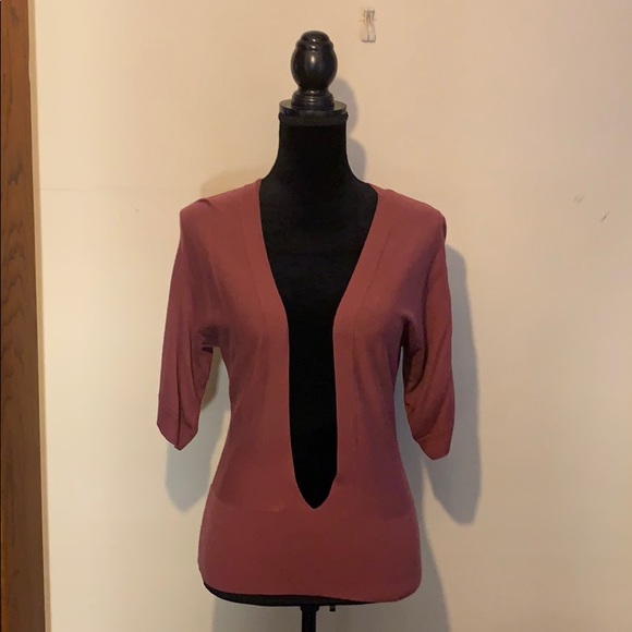 Ann Taylor deep v neck sweater S - Picture 1 of 3